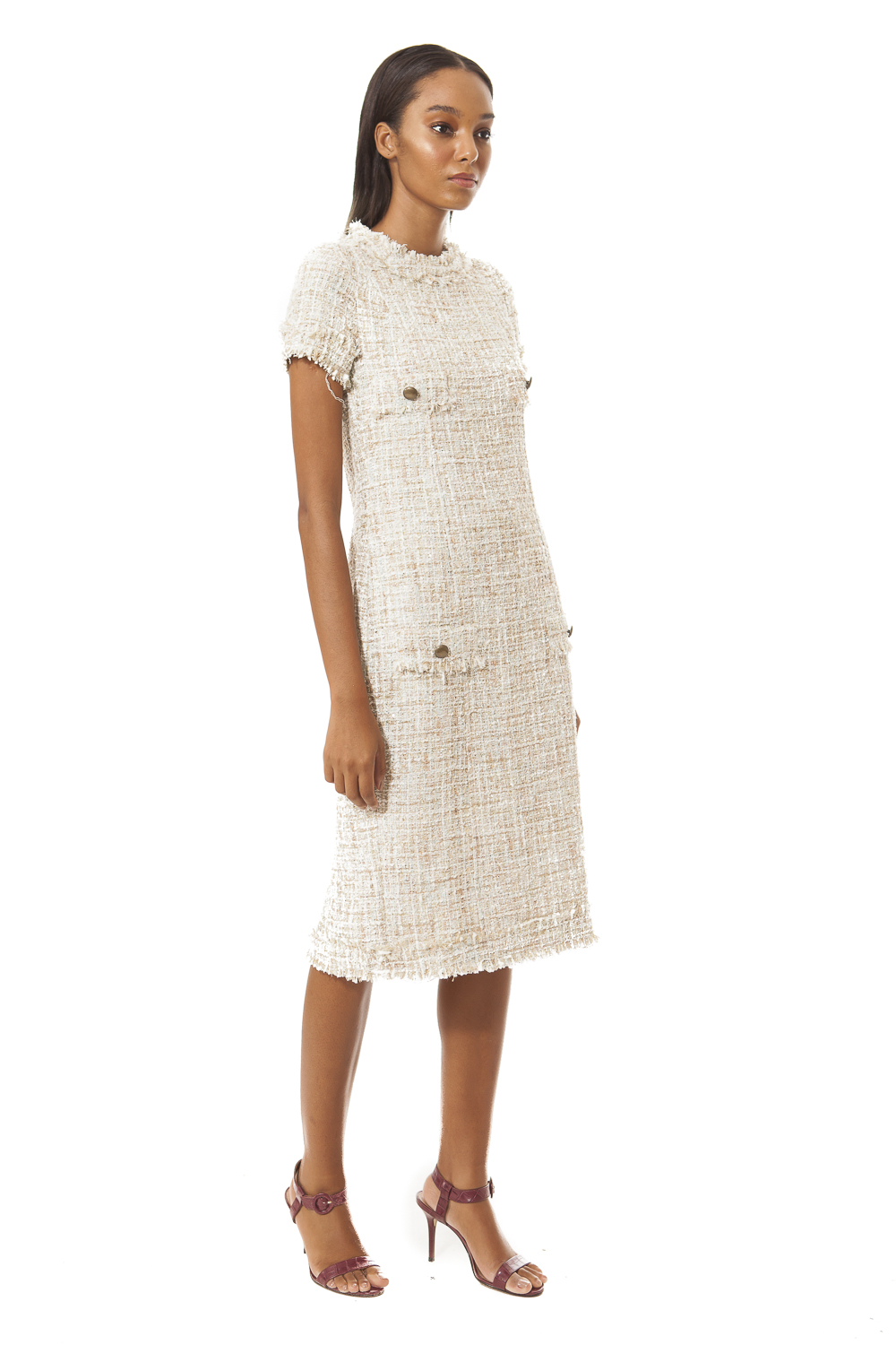 Vestido shop tweed midi